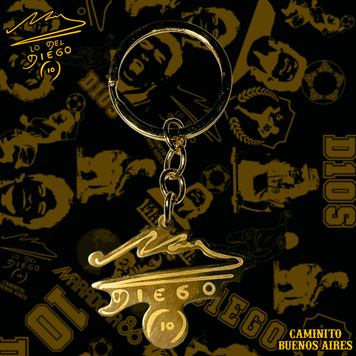 Llavero Firma Dorada "Lo Del Diego" - Image 1