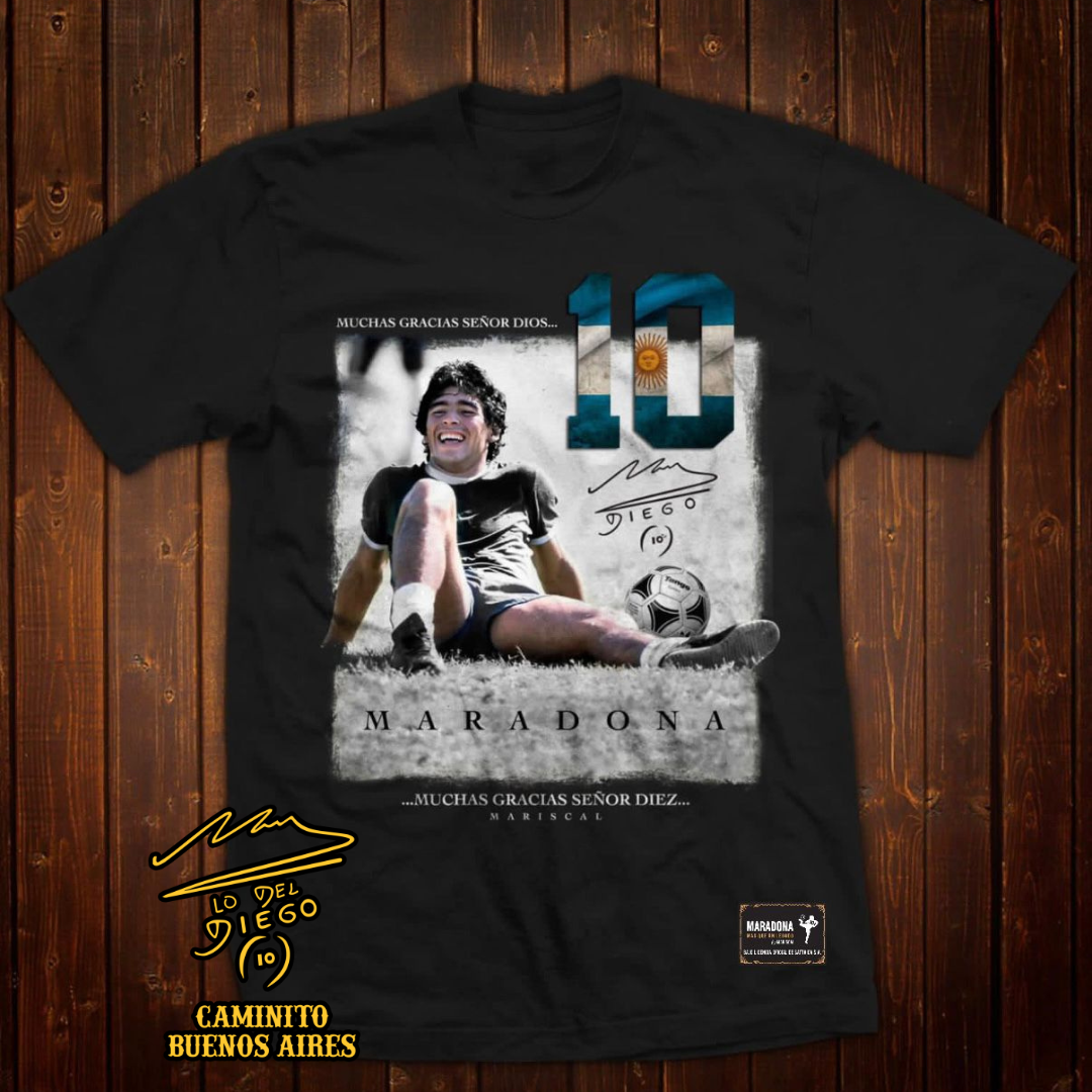 HEROES (3) Remera LO DEL DIEGO Muchas Gracias - Image 1